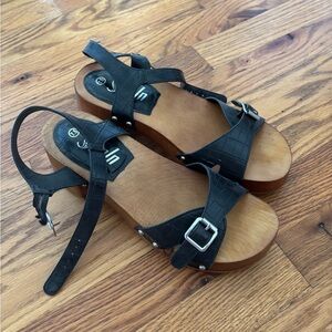 SHEIN Black Sandals with Adjustable Straps